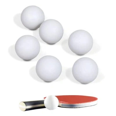 Immagine di Powersell srls 6x Pallina da Ping Pong, Set di Dimensioni Standard 40mm 2,7g, Palline Gioco per Beer Allenamento 40 mm Principianti, Esterno o Interno