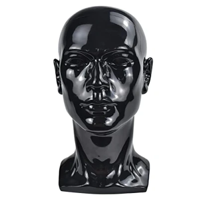 Immagine di Manichini di plastica Uomo Testa Manichino Realistico Maschio Parrucca Per Cappello Sunglass Display (dark)