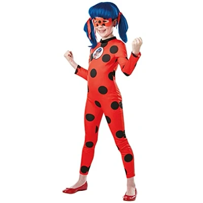 Immagine di Rubies Costume Miraculous Ladybug Tikki per bambina, tuta con maschera, Zag ufficiale, Carnevale, Compleanni, Natale, Halloween