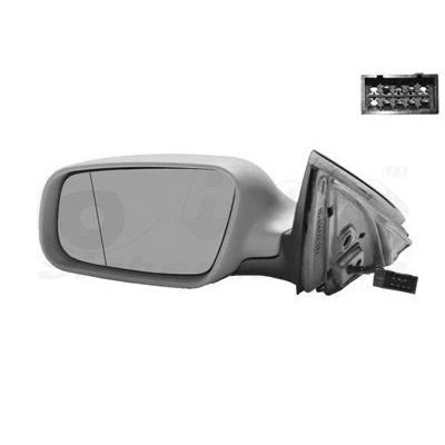 Immagine di Specchio retrovisore esterno Van Wezel 0317807 Sx con la prima mano completo, asferico, per regolazione elettrica specchio, termico