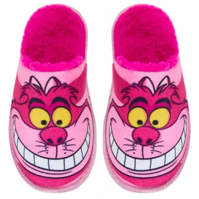 Immagine di Disney pantofole a forma di gatto del Cheshire, per donne, adolescenti, ragazze, da casa foderate calde, Multi, 37 EU