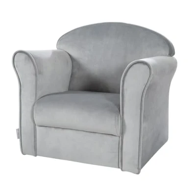 Immagine di roba Poltrona per Bambini Lil Sofa con Braccioli Tessuto in Velluto Morbido e Soffice Arredamento la Cameretta dai 18 Mesi Grigio