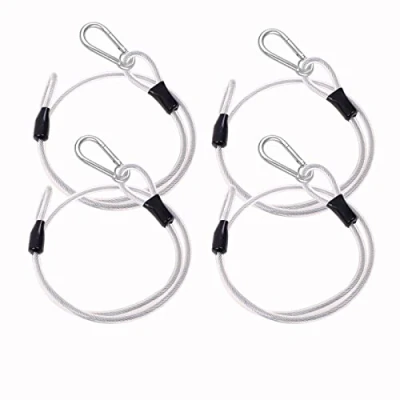 Immagine di Cavo Acciaio Inossidabile In Intrecciato A Doppio Anello Rivestito Con Cordino Di Sicurezza Per Biciclette E Bagagli, 3 Mm