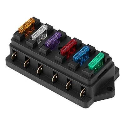 Immagine di KSTE 6 Holder Way Circuito del crogiolo di automobile Auto Lama Fuse Box Block 12V DC 24V