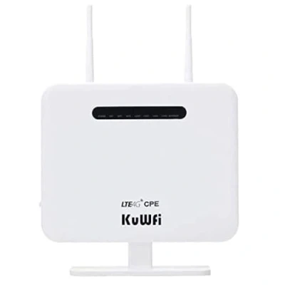 Immagine di Router WIFi 4G, KuWFi 300Mbps Modem 4G con SIM mobile 3G Lte Hotspot Supporto scheda 3 (Tre)//Vodafone/Iliad schede