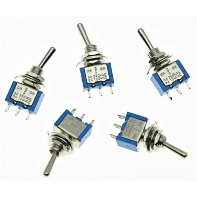 Immagine di Kaish 5 x SPDT chitarra mini interruttore a 3 posizione on/off/On pin auto/barca interruttori