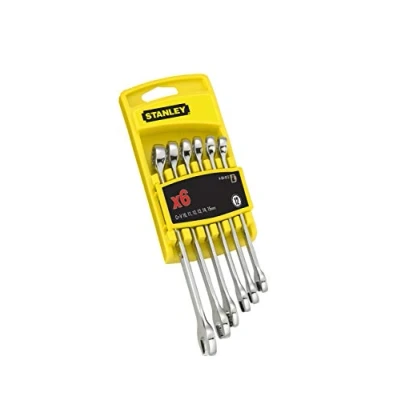 Immagine di Stanley, Chiave inglese, Stan Fork Ring Mouth Clamp Cromo 6 pezzi (10 mm, 14 11 12 15 13 mm)