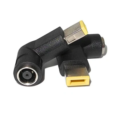 Immagine di helpers lab Adattatore Punta 90 Gradi DC ad Angolo Retto 7,9 mm a Sottile Quadrata Convertitor per Leonvo ThinkPad T440,X240 Dongle Laptop, Connettore di Alimentazione Standard 0B47046