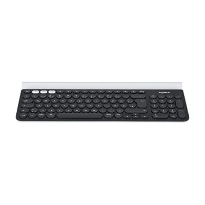 Immagine di Logitech K780 Tastiera Wireless, Layout Tedesco Qwertz, ‎Grigio (Scuro)/Bianco