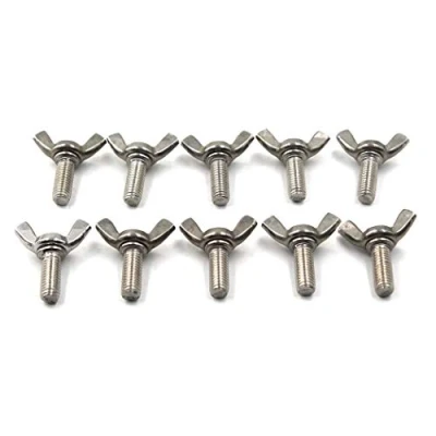 Immagine di Set di viti a farfalla in acciaio inox 304 M8x30 mano Twist Vite 10 pezzi