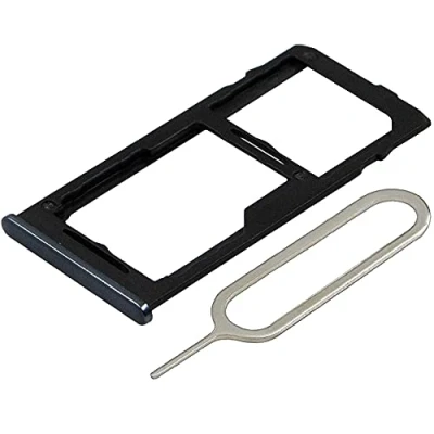 Immagine di MMOBIEL Doppio Vassoio Carta SIM Compatibile con Samsung Galaxy A42 5G 2020 Porta Scheda Incl il pin della Nero