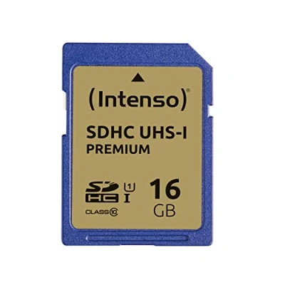 Immagine di Intenso Premium Scheda di memoria SDHC da 16 GB, Class 10 UHS I