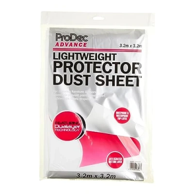 Immagine di ProDec Advance PNWS129 Telo antipolvere in tessuto non tessuto, leggero, 3,2 x m, colore: Bianco