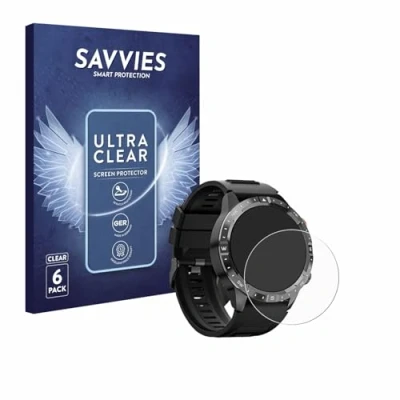 Immagine di savvies (6 Pezzi Pellicola Protettiva per Sanorum Smartwatch 1.43&quot; Protezione Schermo Trasparente