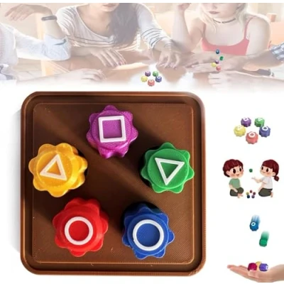 Immagine di gonggi Korean Game, Stones, Game Stone Catching Toy, Pebbles Set, Folk Hand Eye Coordination Training Toy(1 Set)