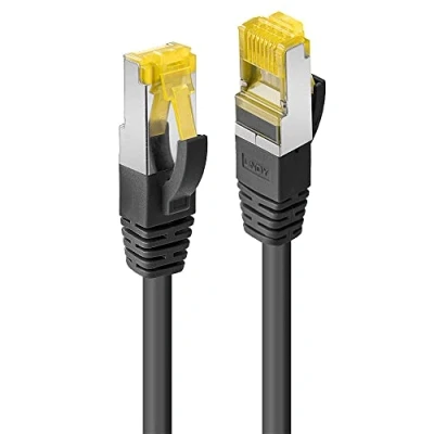 Immagine di LINDY 47310 RJ45 cavo di rete, patch CAT 6A/7 S/FTP 3.00 m Nero con protezione 1 pz.