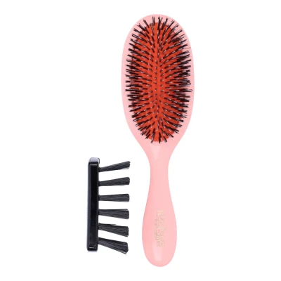 Immagine di Mason Pearson BN3 Spazzola tascabile con setole in nylon per capelli lisci, unisex, rosa