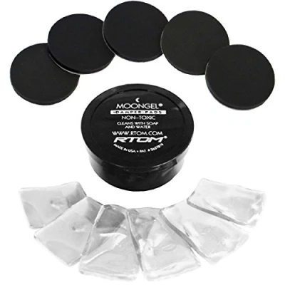 Immagine di RTOM Moongel CLEAR, sordina per batteria, 6 pezzi, con cuscinetti e Keepdrum