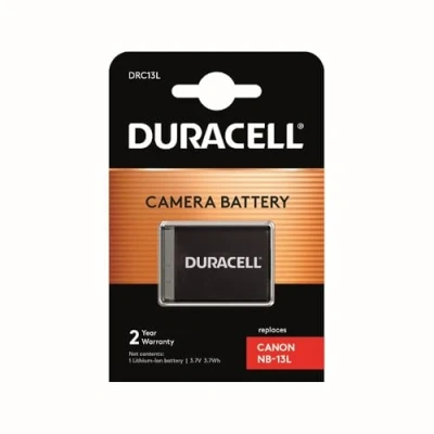 Immagine di Duracell DRC13L Batteria ricaricabile Ioni di Litio 1010 mAh 3.7 V Batterie ricaricabili (1010 mAh, 3 Wh, 3,7 V, Nero, 1 Pezzo
