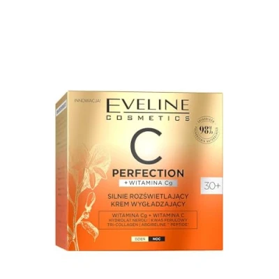 Immagine di Eveline Cosmetics C Perfection Crema Levigante Rassodante 30+ con Complesso Tri Collagene, Idrolato di Neroli &amp; Argireline Anti Invecchiamento, Illuminante, Idratante, 50ml