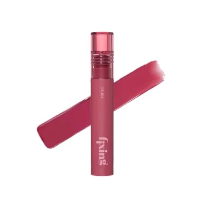 Immagine di ETUDE Colore di fissaggio #11 Rose Blending (23AD) Rossetto liquido altamente pigmentato a lunga durata Impermeabile e leggero macchia labbra con finitura opaca Copertura completa