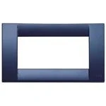 Immagine di Vimar Serie Idea Placca Classica 4 Modulo plastico blu zaffiro