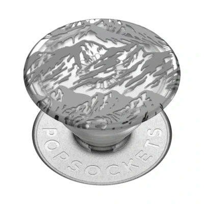 Immagine di PopSockets: PopGrip Plant Supporto e Impugnatura Estensibile Realizzati con Materiali a Base Vegetale un Top Intercambiabile per Smartphone Tablet Translucent Mountains