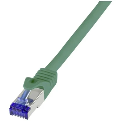 Immagine di LogiLink C6A015S RJ45 CAT 6A S/FTP 0.25 m Verde 1 pz.