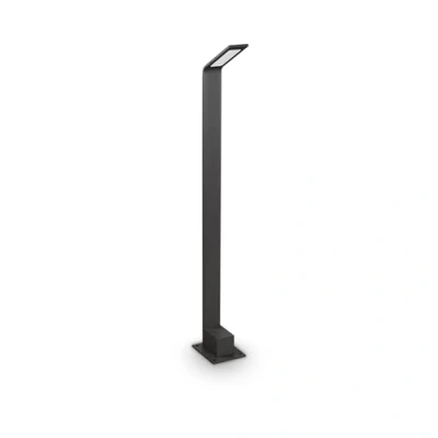 Immagine di Ideallux Ideal Lux Agos nero 4.000 K altezza 80 cm alluminio