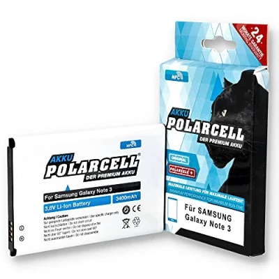 Immagine di PolarCell batteria NFC per Samsung Galaxy Note 3 SM N9000 III LTE N9005 DuoS N9002 sostituisce la originale EB B800BE 3400mAh Forte di ricambio celle selezionate