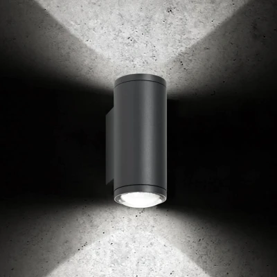 Immagine di LCD Applique da esterni LED 5156, 2 x 9 W, up &amp; down, grafite, alluminio