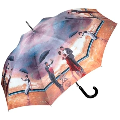Immagine di VON LILIENFELD® Ombrello Automatico Classico Donna Lungo Uomo Arte Theo Michael: Hommage to the Singing Butler