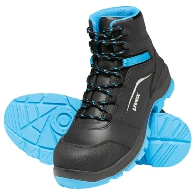 Immagine di uvex 2 xenova® 9556242 ESD Stivali di sicurezza S3 Taglia delle scarpe (EU): 42 Nero, Blu 1 Paio/a
