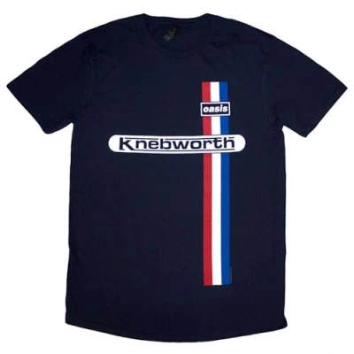 Immagine di Rock Off officially licensed products Oasis Knebworth Vertical Stripe T Shirt Size M