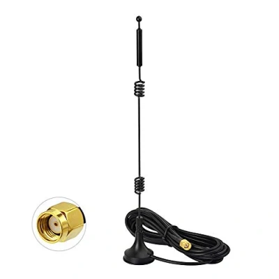 Immagine di Bingfu Antenna WiFi 2,4GHz 5GHz Bibanda 9dBi MIMO Maschio RP SMA Omnidirezionale con Base Magnetica Cavo Prolunga 3 metri per Router Telecamera IP Sicurezza Amplificata Adattatore USB