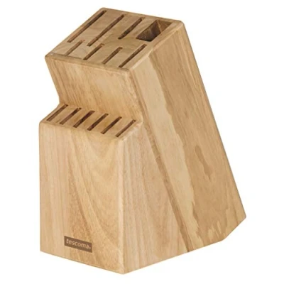 Immagine di Tescoma 869508 Woody Ceppo per 13 Coltelli e Trinciapollo/Acciaino
