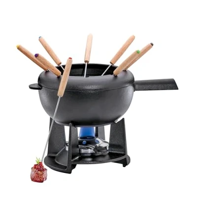 Immagine di Spring SAAS Fee Set per fonduta, ghisa, Nero, 20 cm