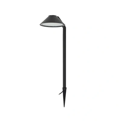 Immagine di Lindby Lampada LED con picchetto Capelo, nero, alluminio, altezza 77 cm