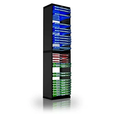 Immagine di ADZ Universal Game Storage Tower Memorizza 36 dischi di gioco o Blu Ray Supporto per PS4, PS5, Xbox One, Series X/S, Nintendo Switch Games e