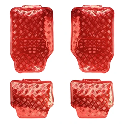 Immagine di WALSER 28021 Set tappetino Gomma anteriore e posteriore 4 Rosso Adattabilità universale 70.5 x 49, 42.5 48 mister auto, norauto, autozona