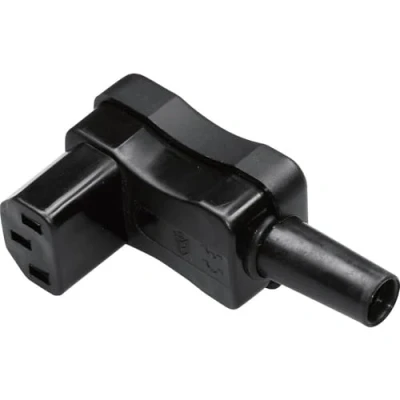Immagine di Kaiser 798/sw/C Connettore IEC 798 Presa angolata Tot poli: 2 + PE 10 A Nero 1 pz.