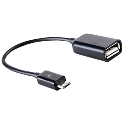 Immagine di Wedhapy Cavo Micro USB OTG sul convertitore Adattatore Femmina da Maschio per Computer Tablet Smartphone (Nero)