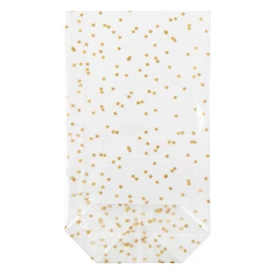 Immagine di HEKU Sacchetti trasparenti con stelle, trasparente, 235x140x55mm