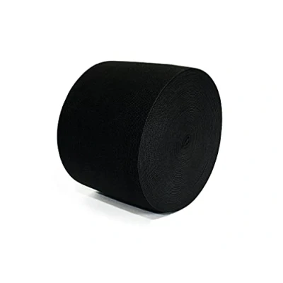 Immagine di 25 Metri Elastico per Cucito, Nastro Merceria, Elastici Sartoria, Tessuti, nero (70 mm x m)
