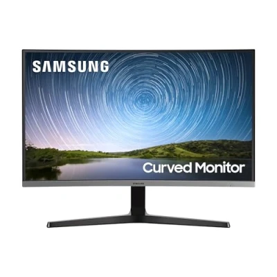 Immagine di SAMSUNG Monitor CR50 (C27R502), Curvo (1800R), 27&quot;, 1920x1080 (Full HD), VA, 60 Hz, 4 ms, FreeSync, HDMI, D Sub, Ingresso Audio, Flicker Free, Eye Saver Mode, Dark Blue Gray