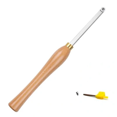 Immagine di CDBP Scalpello per tornitura del legno con inserti rotondi da 12 mm Ci3 hobbisti legno, fai te o falegnami
