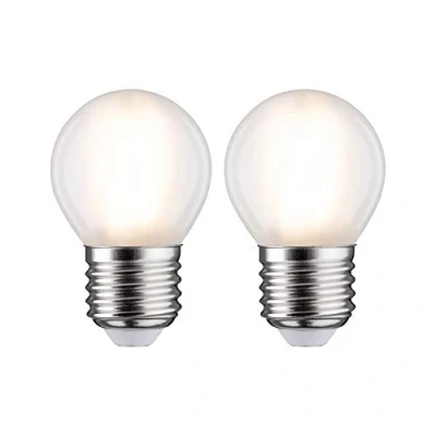 Immagine di Paulmann 28639 LED (monocolore) ERP F (A G) E27 5 W Bianco caldo (Ø x A) 45 mm 78 2 pz.