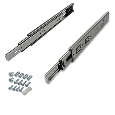 Immagine di SOTECH 1 coppia di guide a estrazione totale KV 45 H45 L450 SE MS 450 mm chiusura automatica, portata kg, guida telescopica incl. set viti