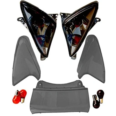 Immagine di one BY CAMAMOTO KIT GEMME FRECCE anteriori e posteriori colore FUMEE compatibile con YAMAHA T MAX CARENE LAMPADE COMPLETE.
