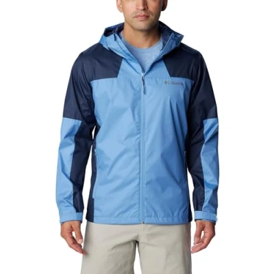 Immagine di Columbia Inner Limits Jacket, Giacca Impermeabile Uomo, Skyler/Collegiate Navy, Taglia M